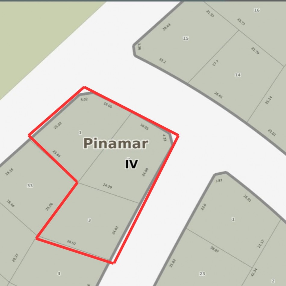 Lotes a la venta Barrio Nayades Pinamar.
