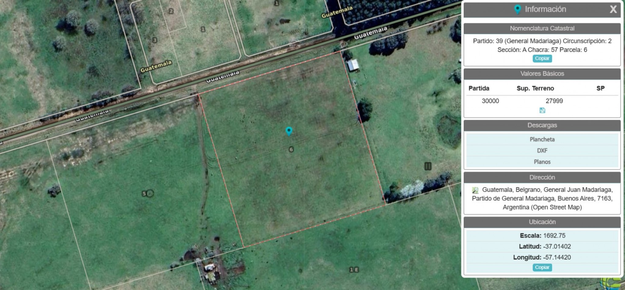 LOTES EN VENTA GRAL MADARIAGA 