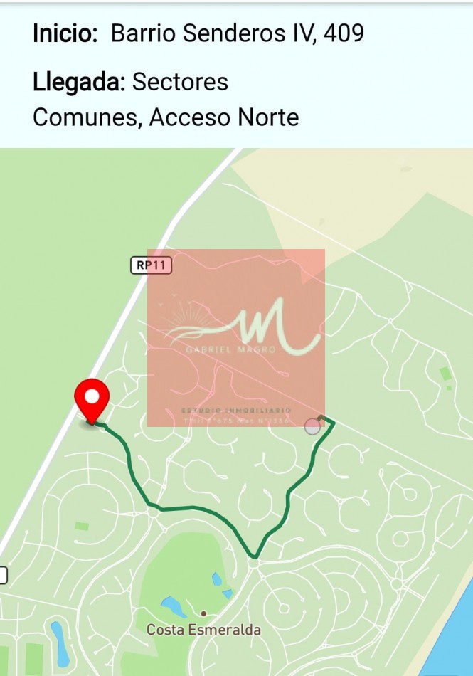 LOTE EN COSTA ESMERALDA BARRIO SENDERO IV